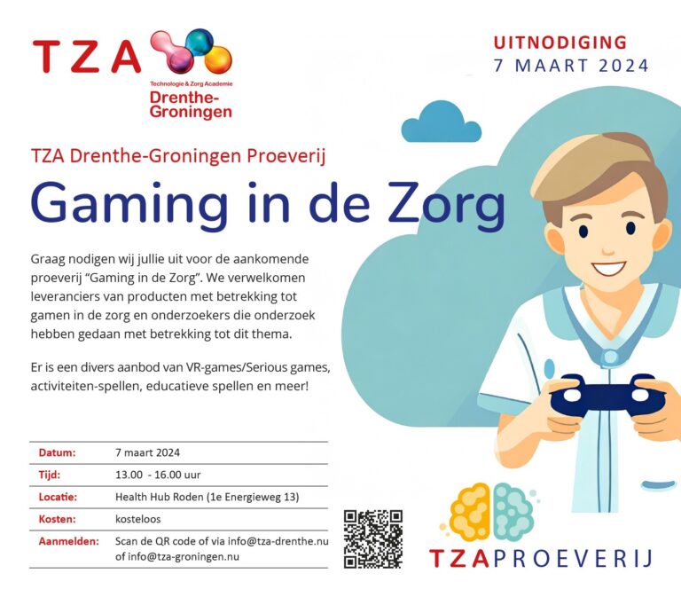Proeverij Gaming in de Zorg - 7 maart a.s.